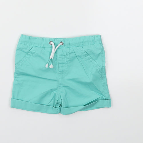 F&F Boys Green   Capri Trousers Size 9-12 Months