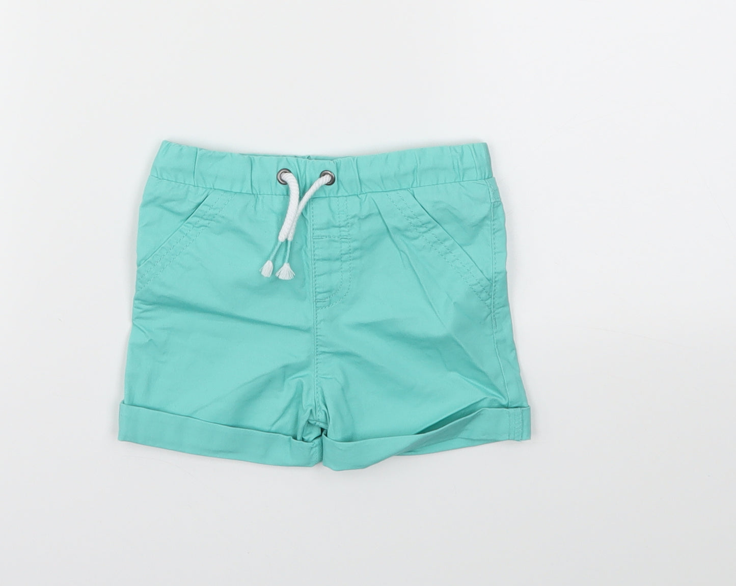 F&F Boys Green   Capri Trousers Size 9-12 Months