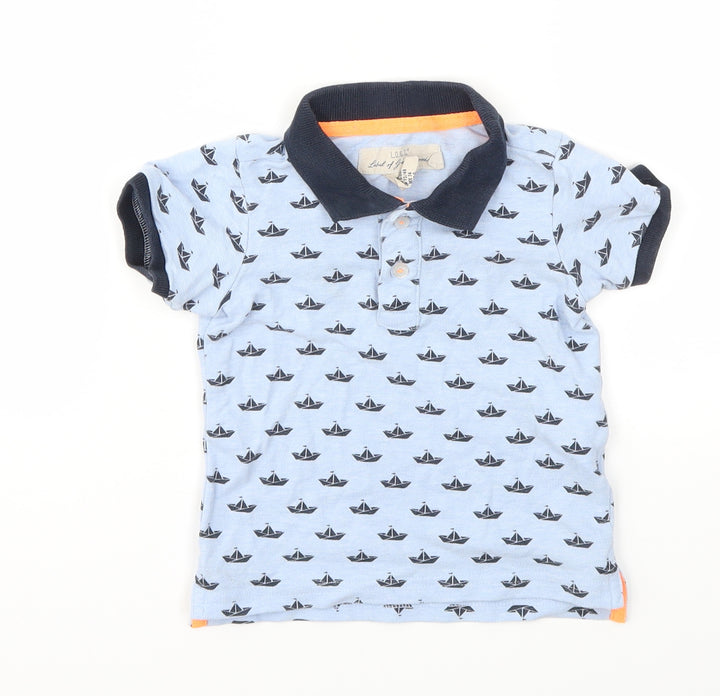 L.O.G.G Boys Blue Basic T-Shirt Size 6-9 Months