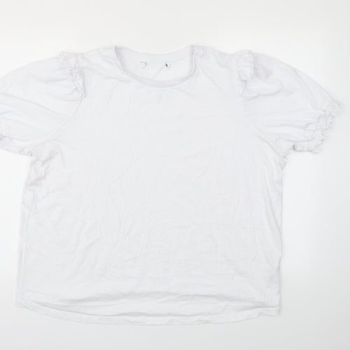 VERY  Womens White   Basic T-Shirt Size 18