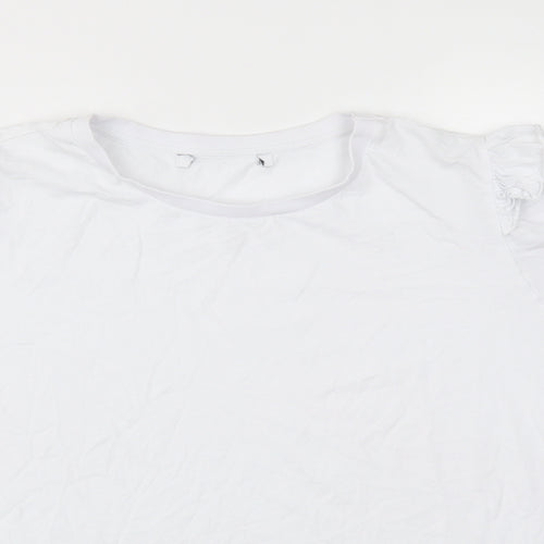 VERY  Womens White   Basic T-Shirt Size 18