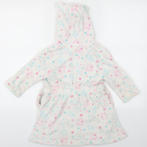 George Girls White Animal Print  Top Gown Size 2-3 Years