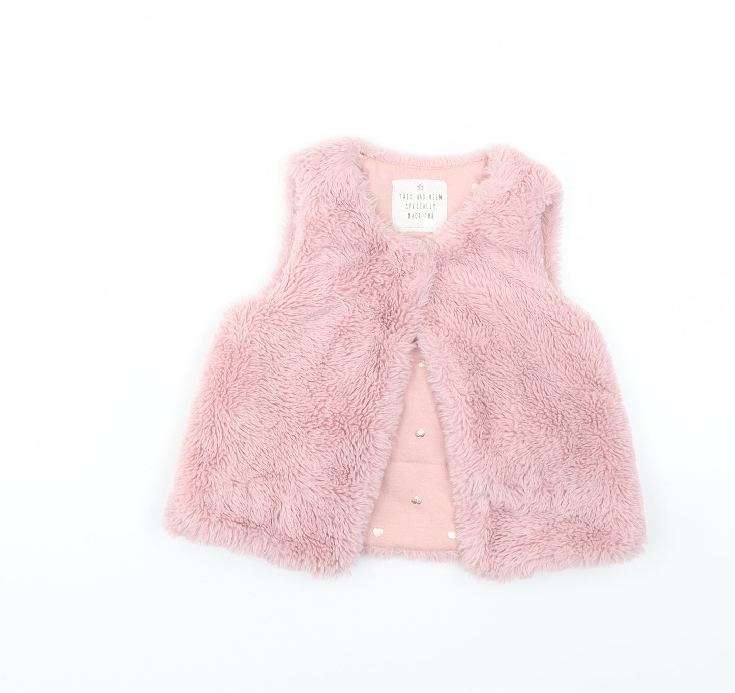 Matalan Girls Pink   Basic Jacket Coatigan Size 6-9 Months