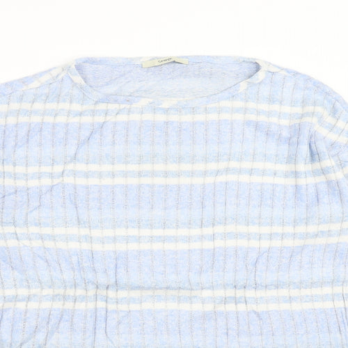 George Womens Blue Striped  Pullover Jumper Size 8