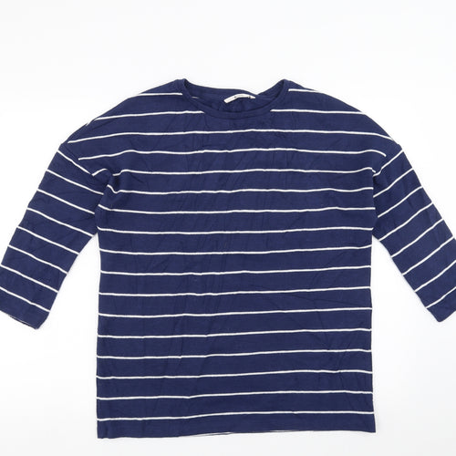 Sainsburys Womens Blue Striped  Pullover Jumper Size 12