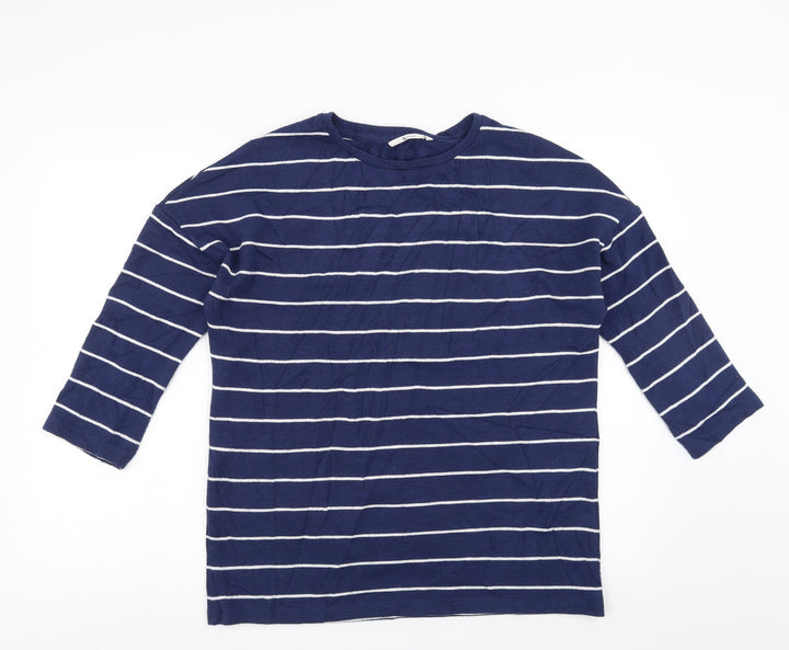Sainsburys Womens Blue Striped  Pullover Jumper Size 12