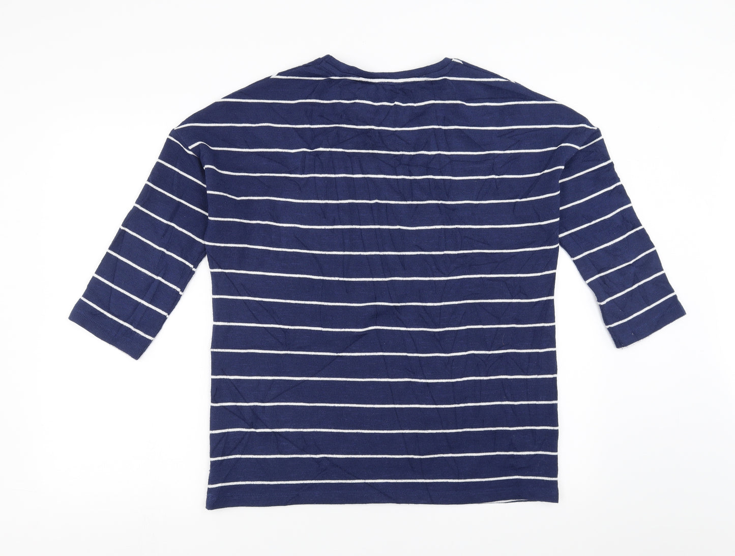 Sainsburys Womens Blue Striped  Pullover Jumper Size 12
