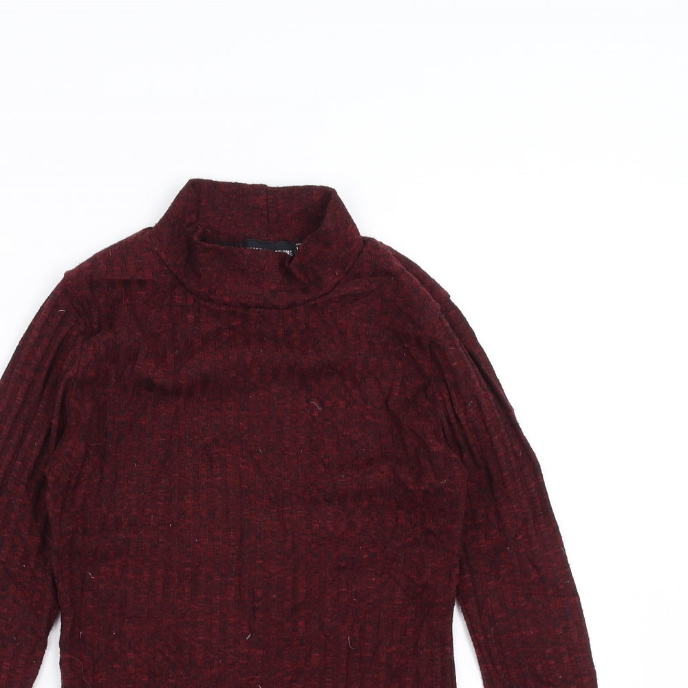 PRETTYLITTLETHING Womens Red   Pullover Jumper Size 6