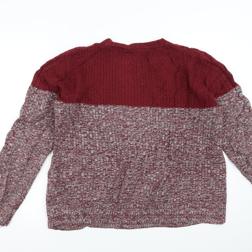 River Island Mens Red   Pullover Jumper Size M