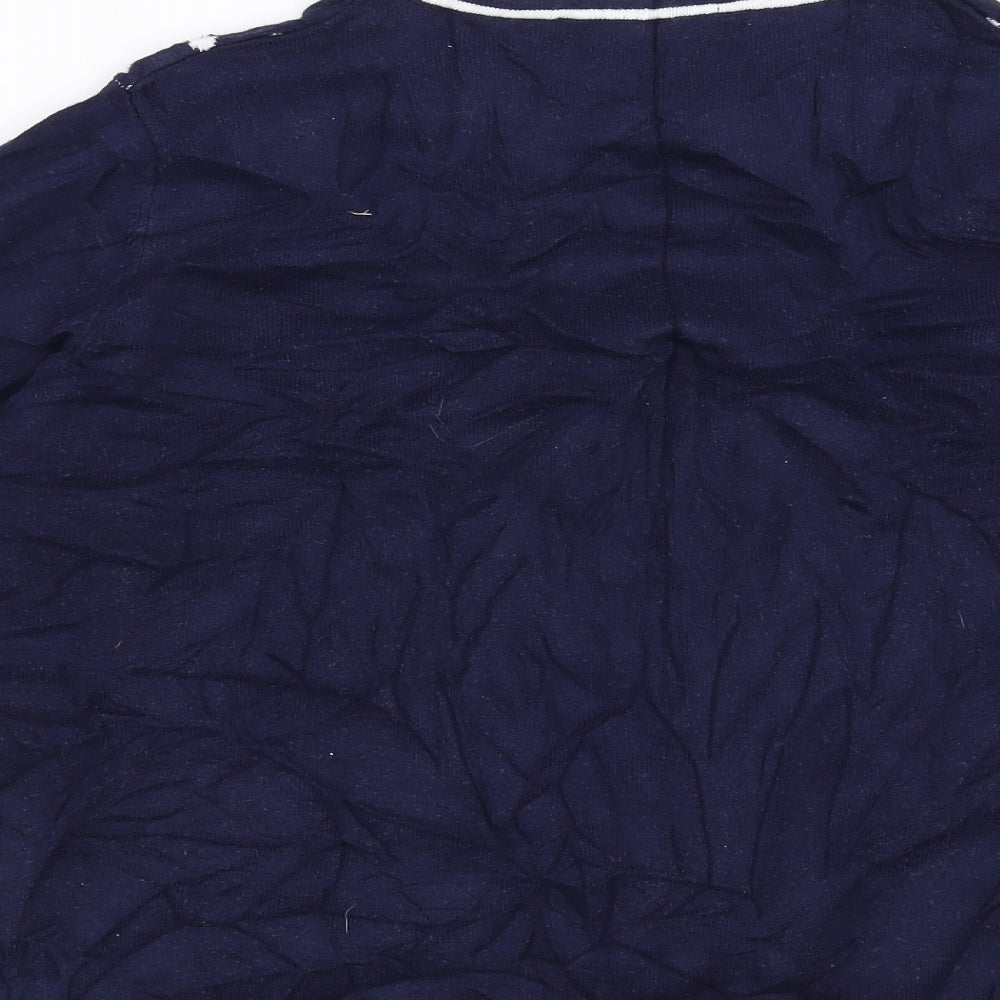 Bonmarché Womens Blue Polka Dot  Cardigan Jumper Size M