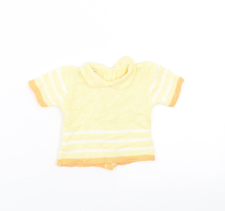 dombi Girls Yellow   Pullover Jumper Size 6-9 Months