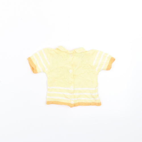 dombi Girls Yellow   Pullover Jumper Size 6-9 Months