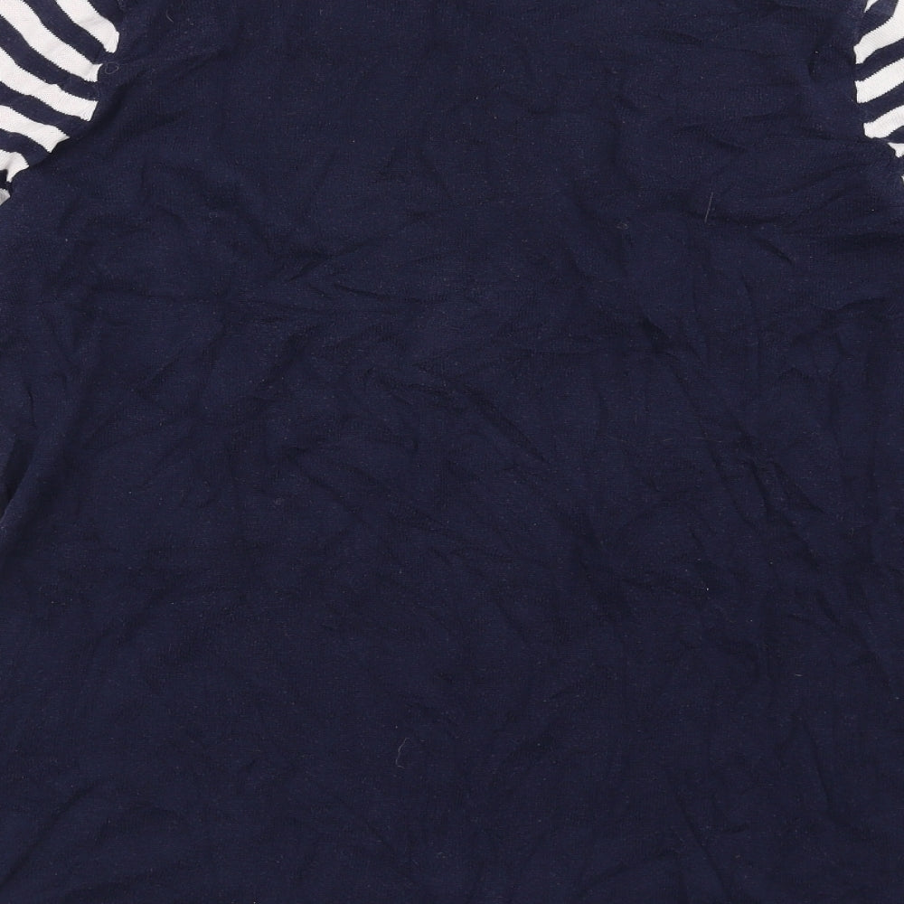 Mango Womens Blue Striped  Pullover Jumper Size S