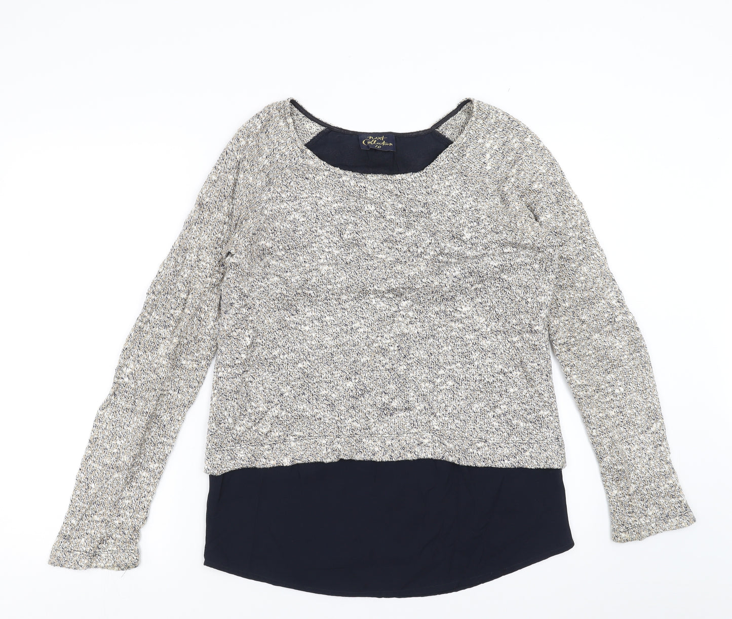 NEXT Womens Beige   Pullover Jumper Size 10  - Under Shirt detail
