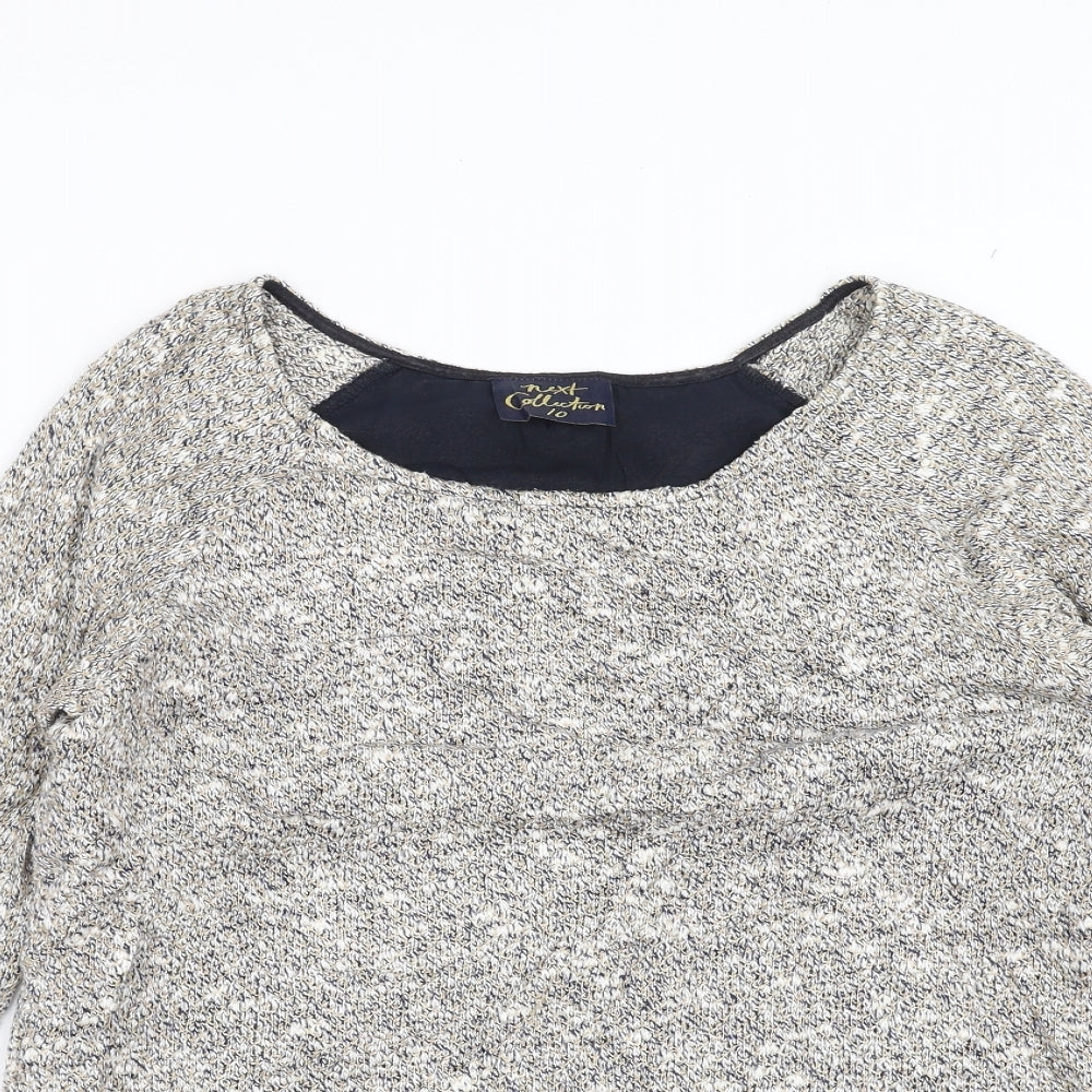 NEXT Womens Beige   Pullover Jumper Size 10  - Under Shirt detail