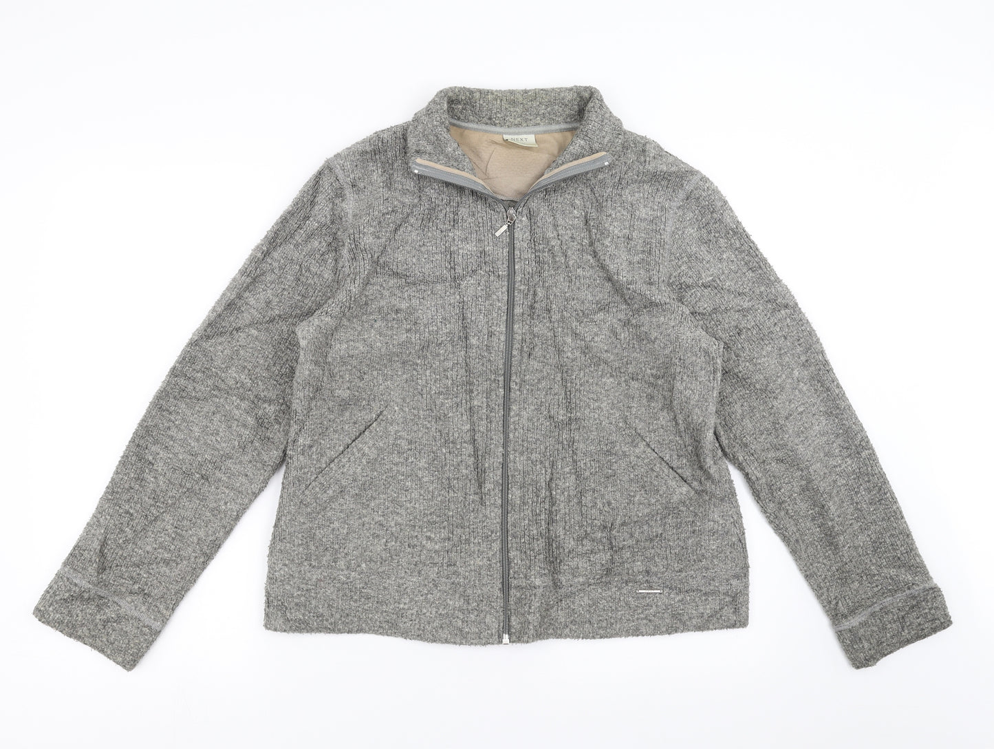 NEXT Womens Grey   Full Zip Jumper Size 16