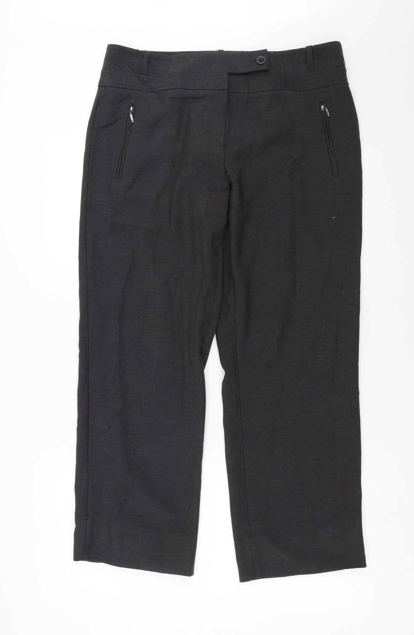 NEXT Womens Grey   Trousers  Size 14 L27 in