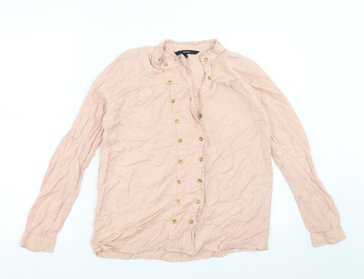 VERO MODA Womens Pink   Basic Blouse Size M