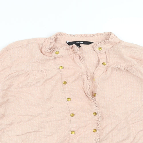 VERO MODA Womens Pink   Basic Blouse Size M