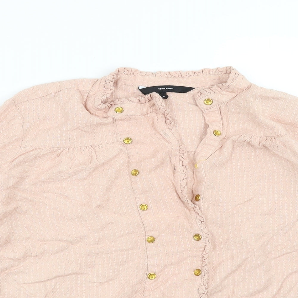 VERO MODA Womens Pink   Basic Blouse Size M