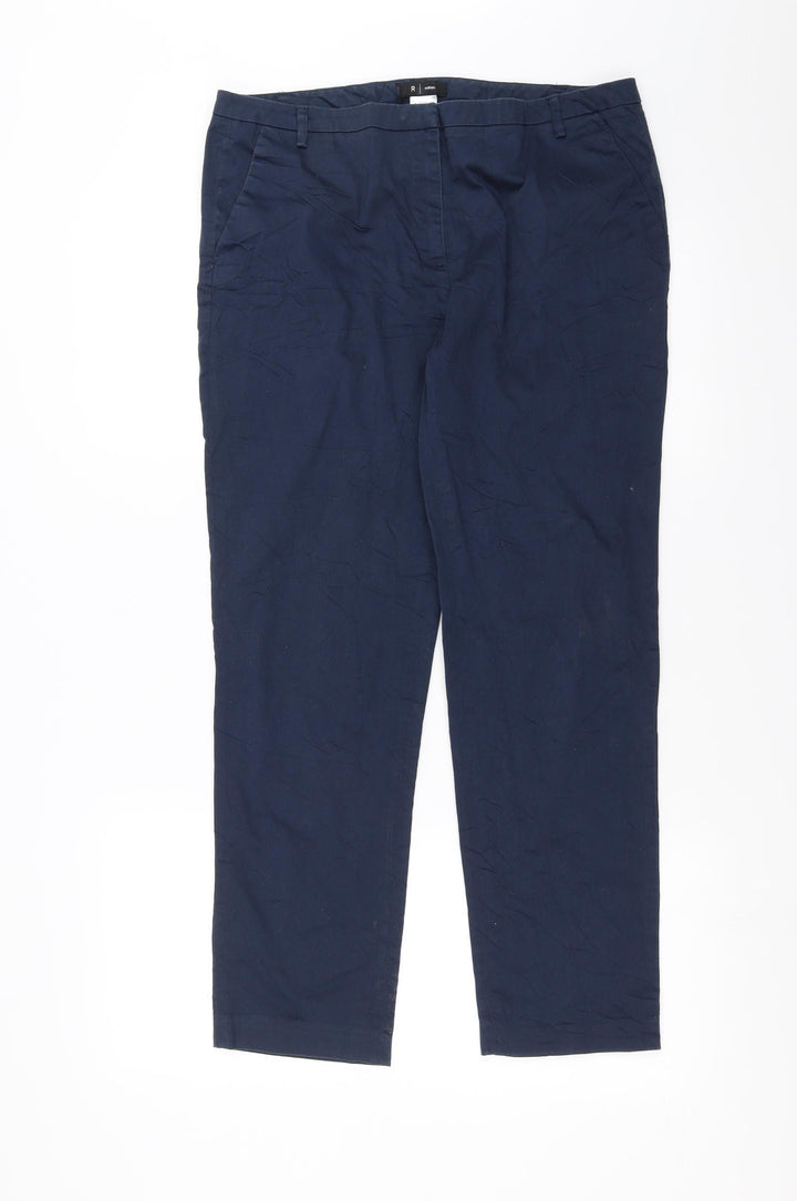 La Redoute Womens Blue Trousers Size 14 L26 in