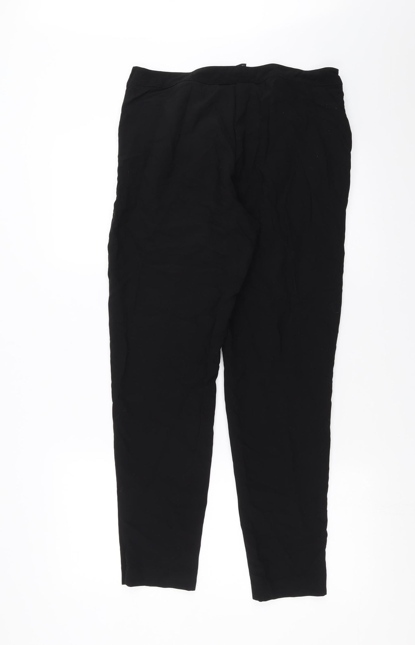 H&M Womens Black   Trousers  Size 12 L28 in
