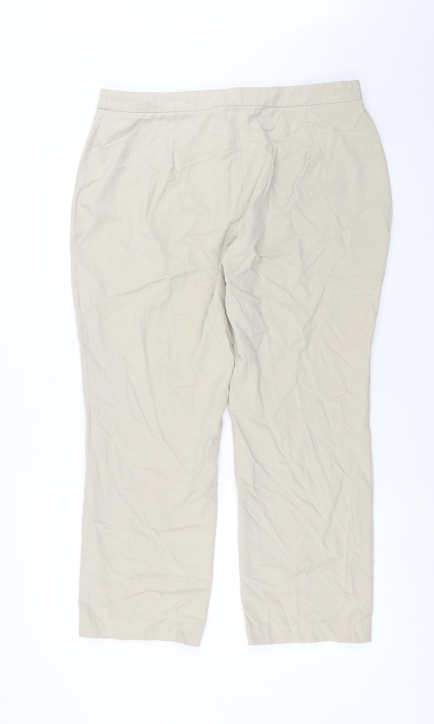 Preworn Womens Beige   Trousers  Size 36 in L26 in
