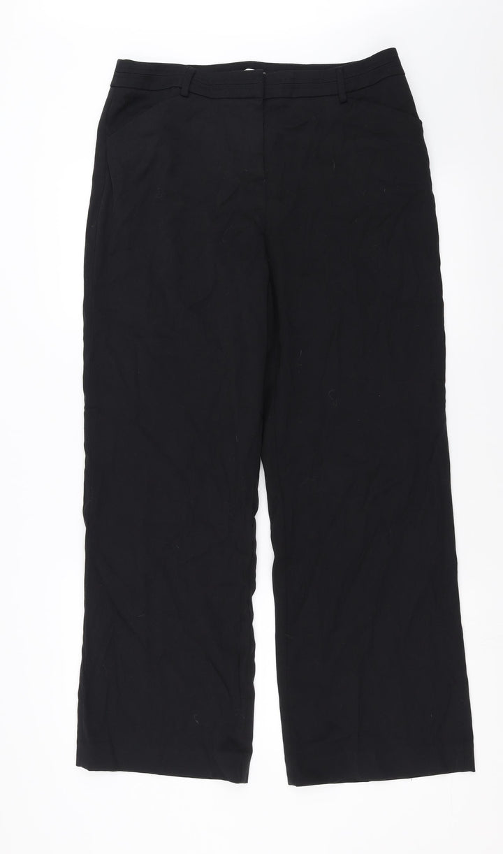 Sainsburys Womens Black Trousers Size 14 L28 in