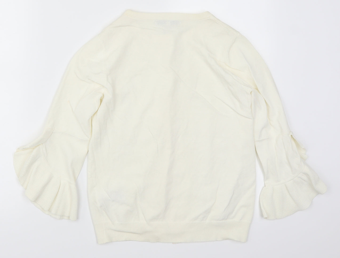 NEXT Womens White   Cardigan Jumper Size 8