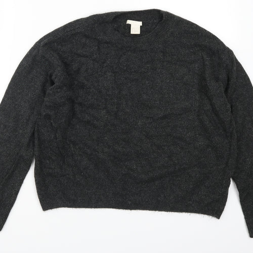 H&M Womens Grey   Pullover Jumper Size S