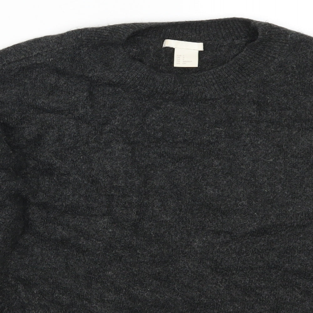 H&M Womens Grey   Pullover Jumper Size S