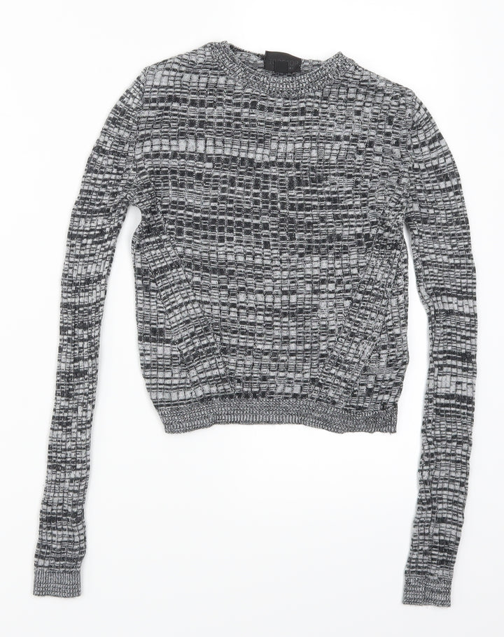 Topshop Womens Grey Pullover Jumper Size 6