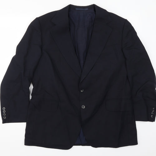 Preworn Mens Blue   Jacket Suit Jacket Size 42