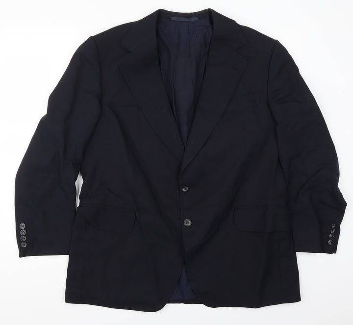 Preworn Mens Blue   Jacket Suit Jacket Size 42