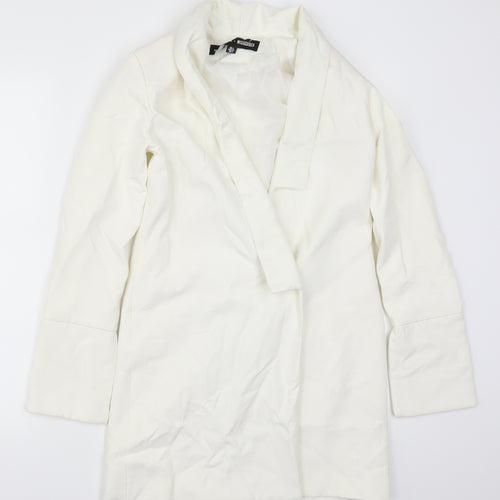 Missguided Womens White   Jacket Blazer Size 6