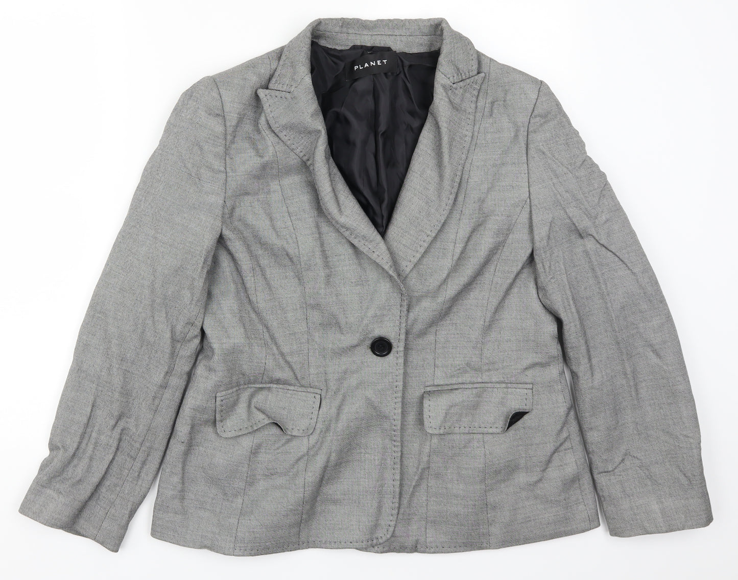 Planet Womens Grey   Jacket Suit Jacket Size 14