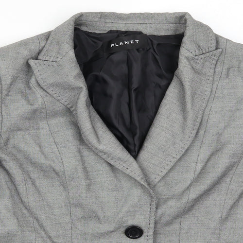 Planet Womens Grey   Jacket Suit Jacket Size 14