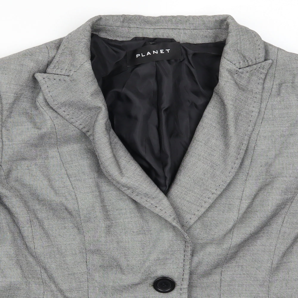 Planet Womens Grey   Jacket Suit Jacket Size 14