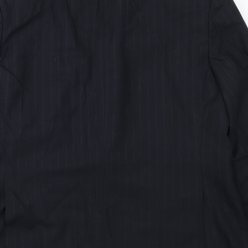 Marks and Spencer Mens Blue Striped  Jacket Suit Jacket Size 42