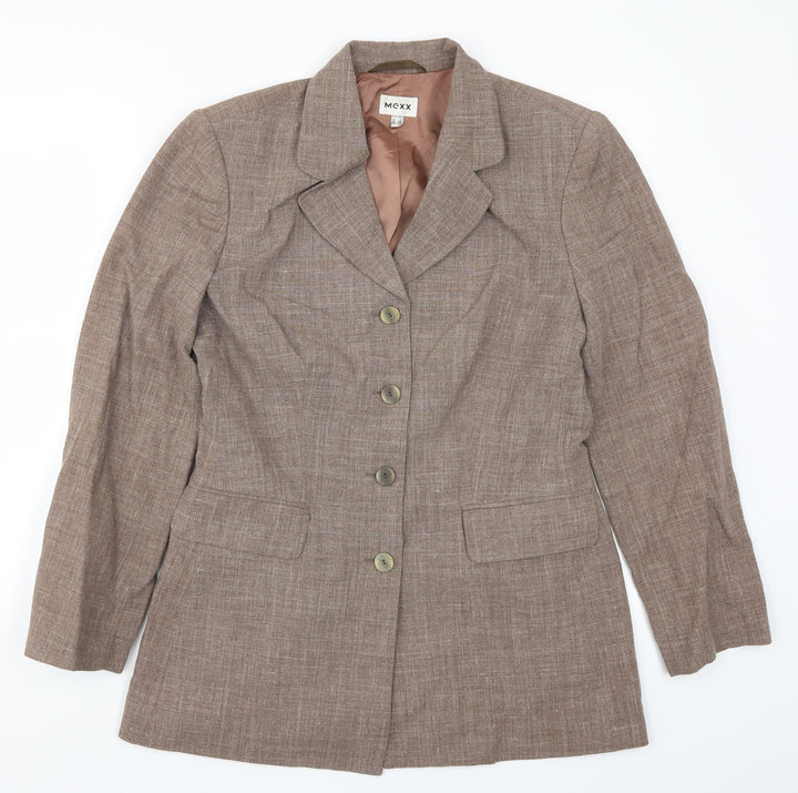 Mexx Womens Brown Jacket Suit Jacket Size 12