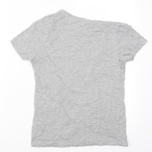 Primark Boys Grey   Basic T-Shirt Size 10-11 Years  - NYC Brooklyn Skull
