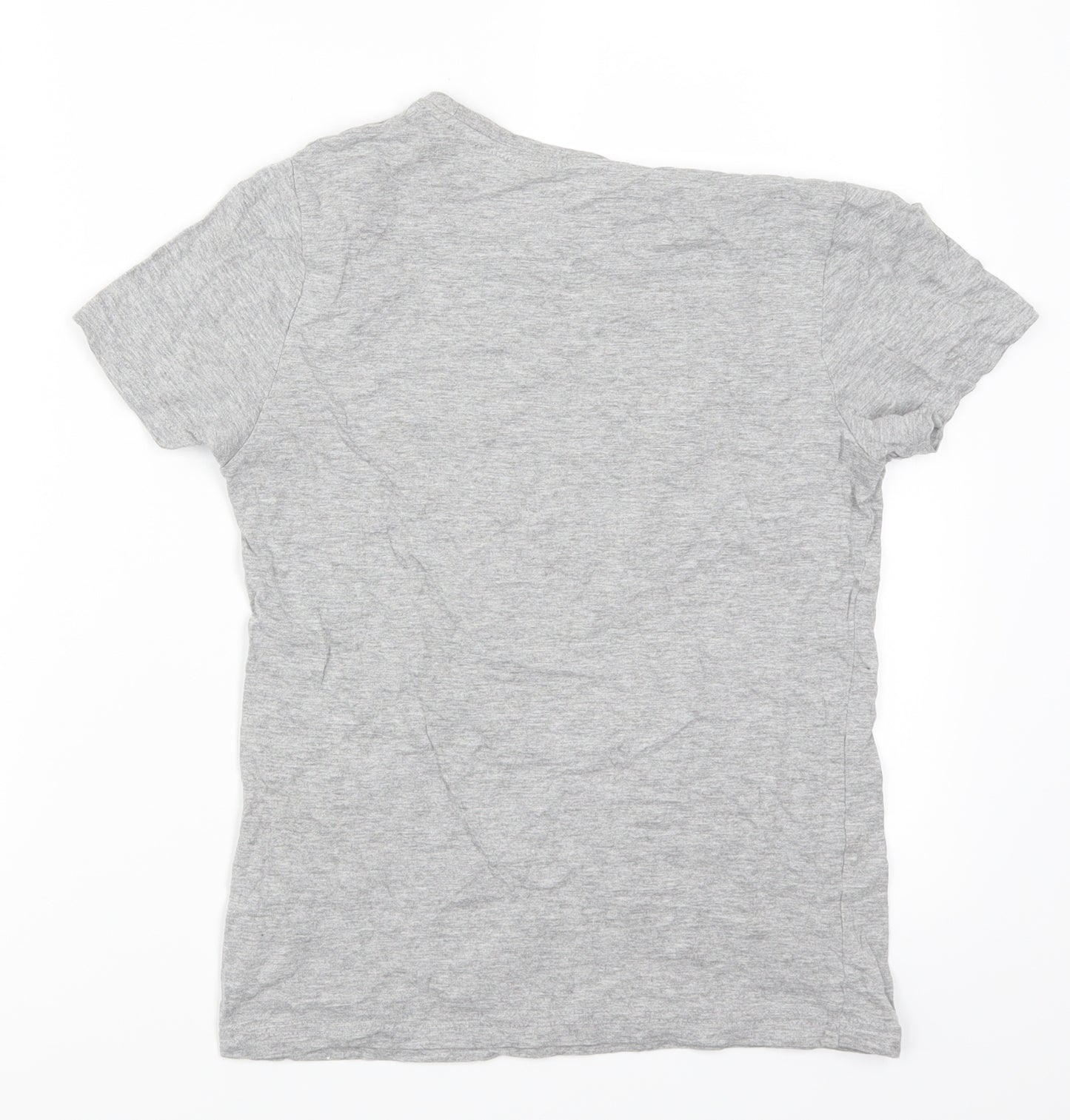 Primark Boys Grey   Basic T-Shirt Size 10-11 Years  - NYC Brooklyn Skull