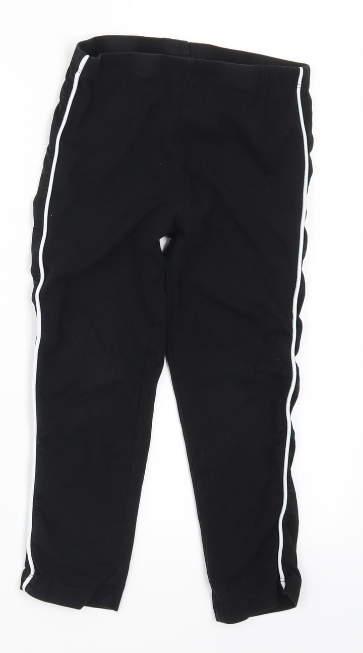 H&M Girls Black Carrot Trousers Size 10-11 Years