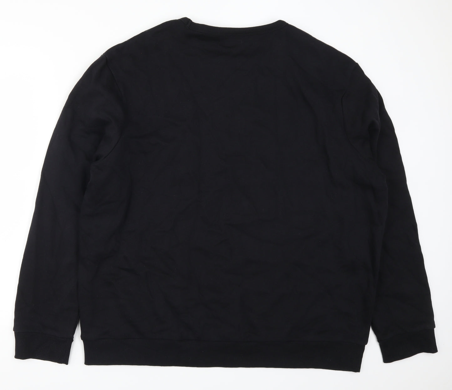 TU Mens Black   Pullover Sweatshirt Size 2XL