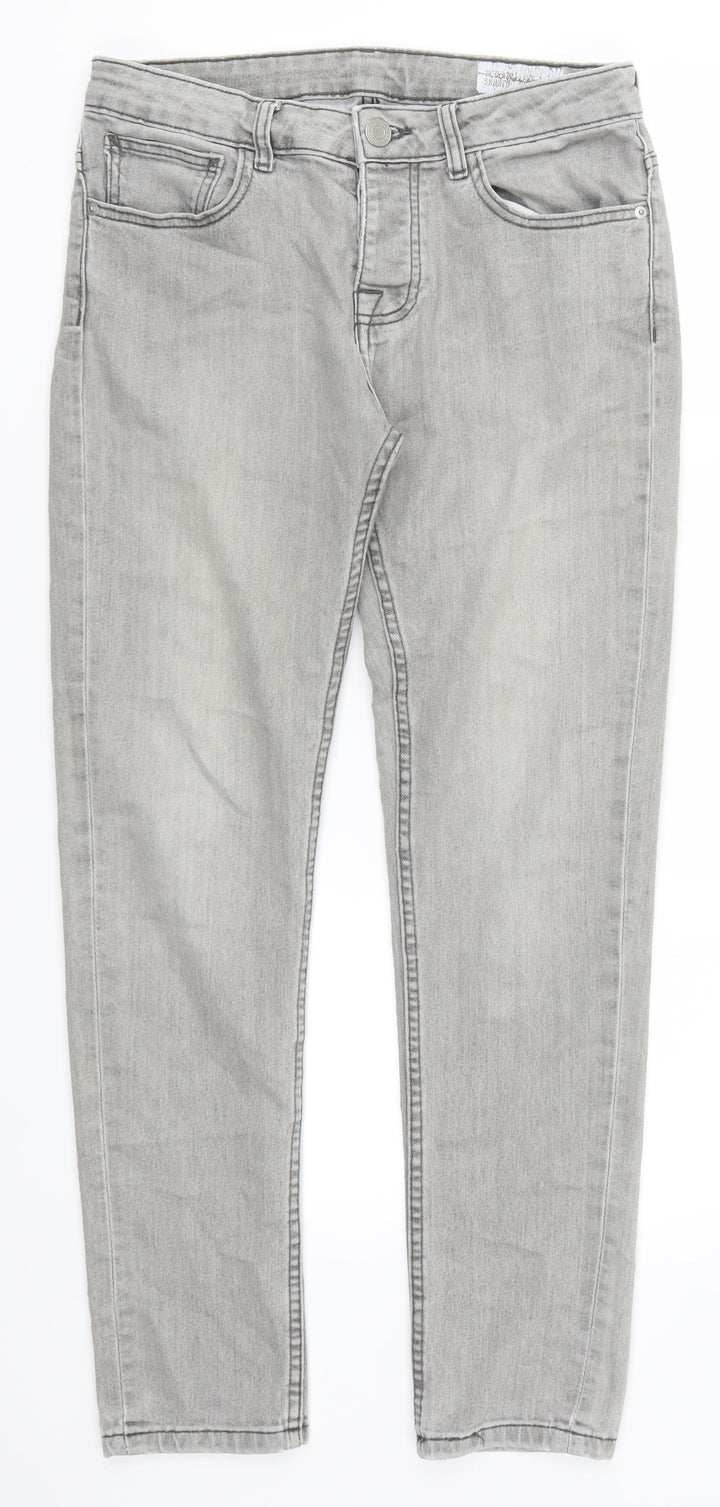 Denim Co Womens Grey Denim Skinny Jeans Size 30 L30 in