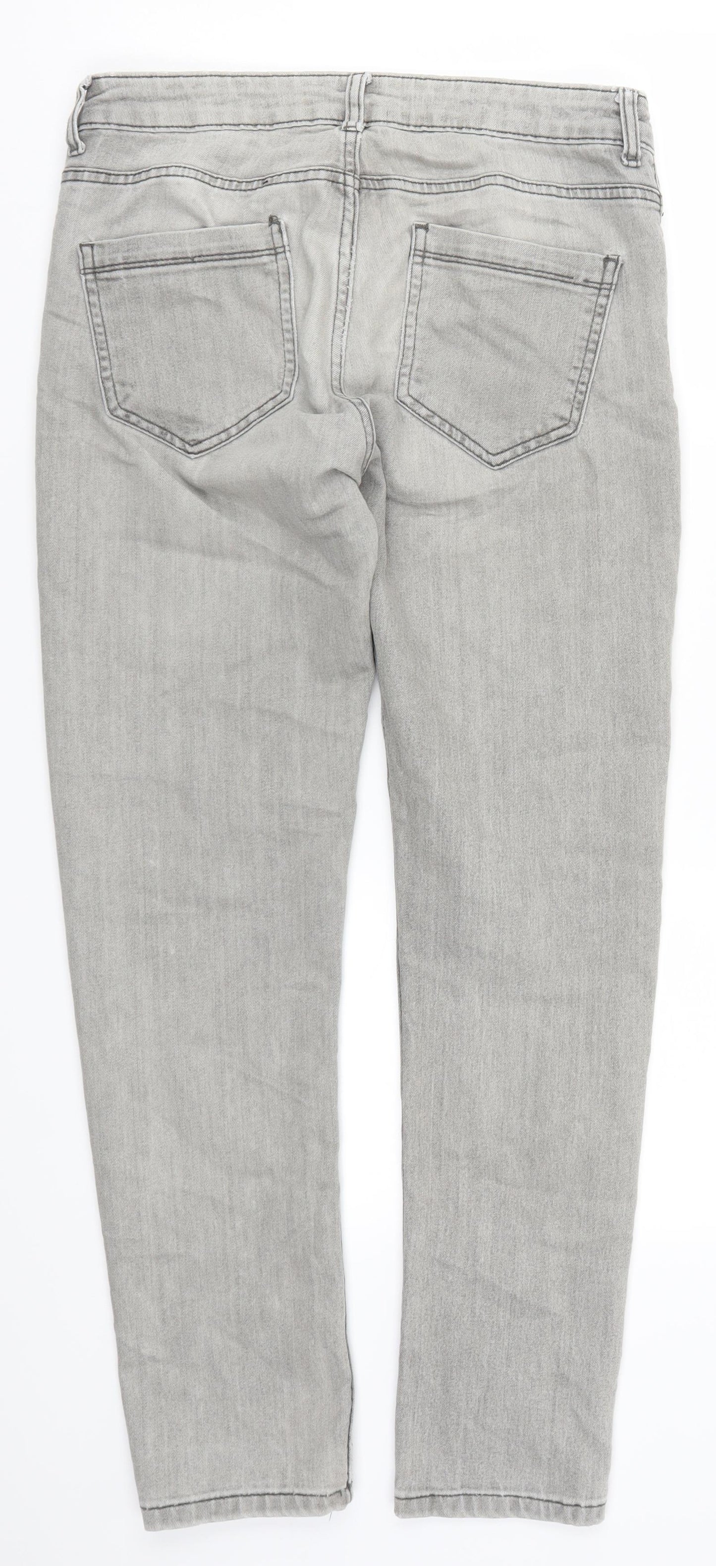 Denim Co Womens Grey  Denim Skinny Jeans Size 30 L30 in