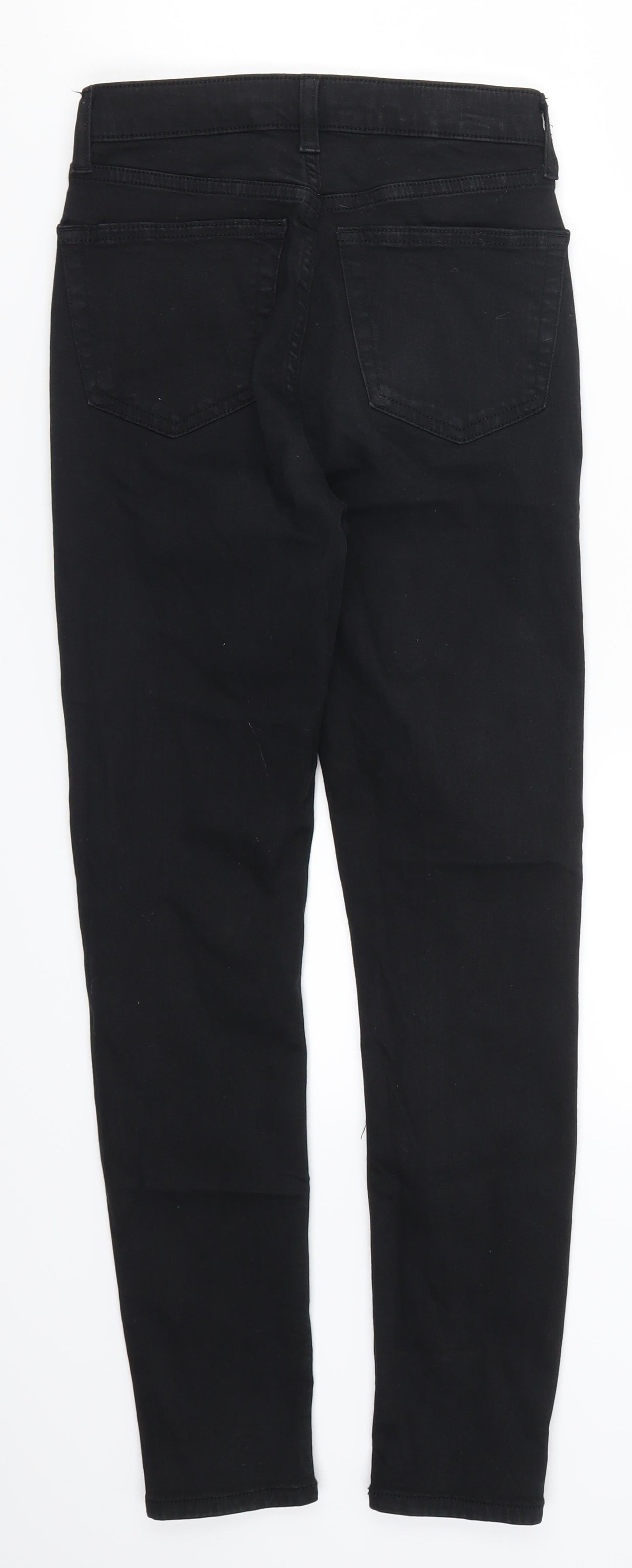Topshop Womens Black  Denim Skinny Jeans Size 25 in L27 in