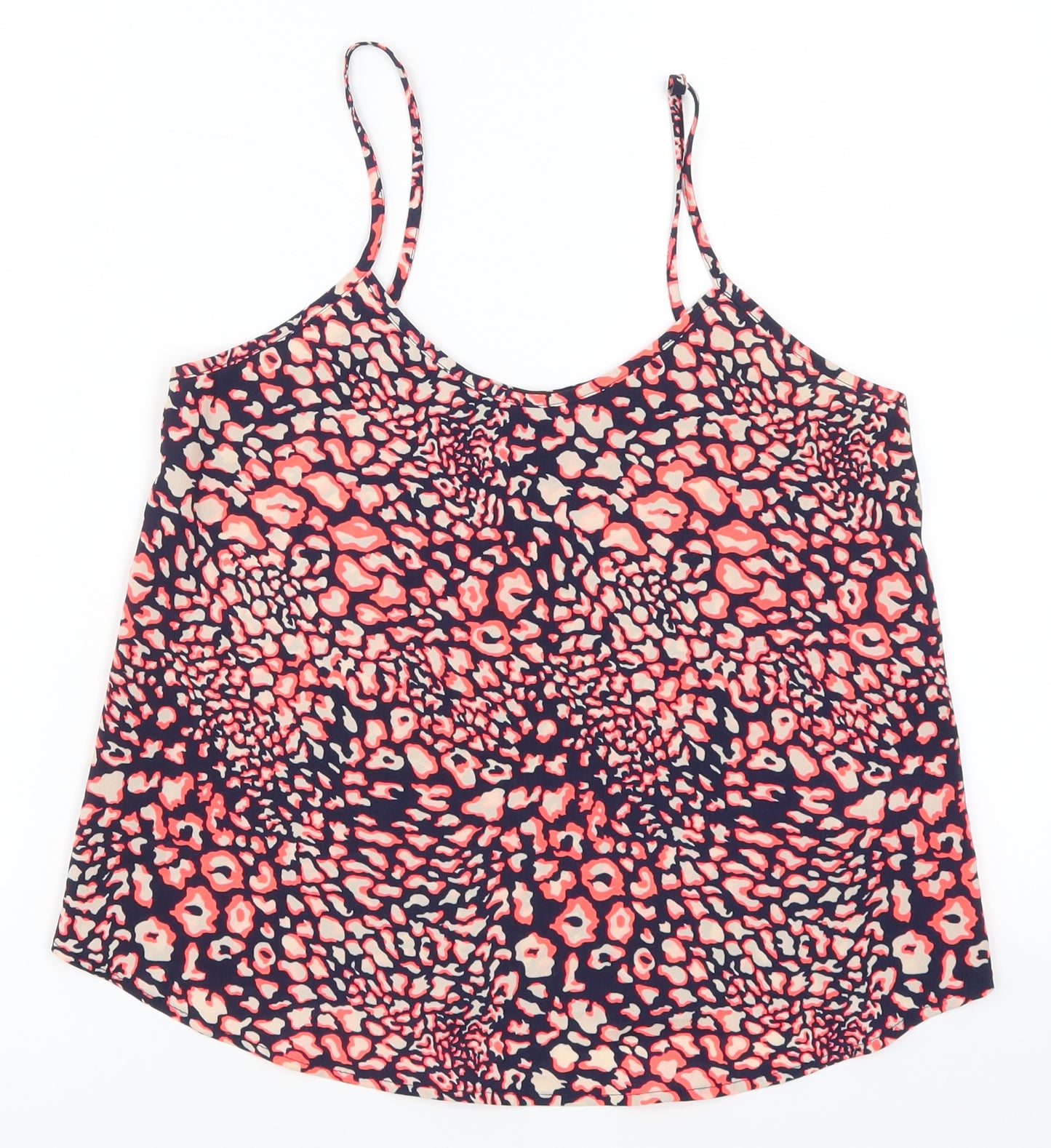 Topshop Womens Pink Animal Print  Basic Tank Size 4