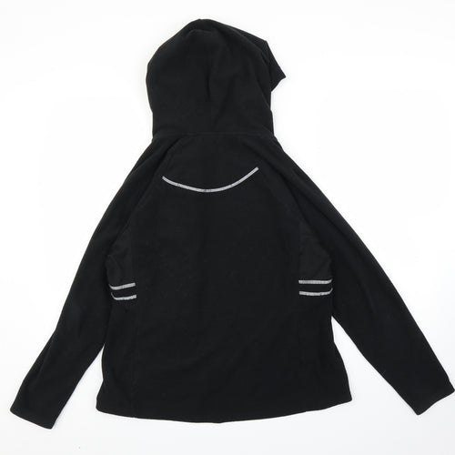 NEXT Womens Black  Fleece Full Zip Hoodie Size 16
