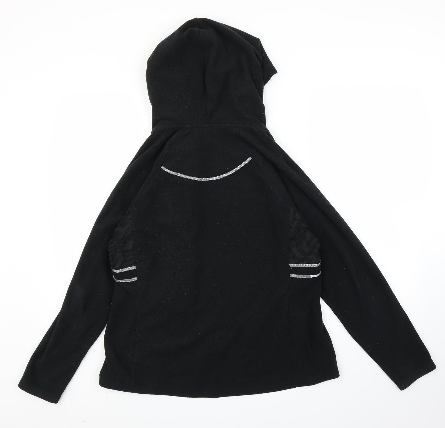 NEXT Womens Black  Fleece Full Zip Hoodie Size 16